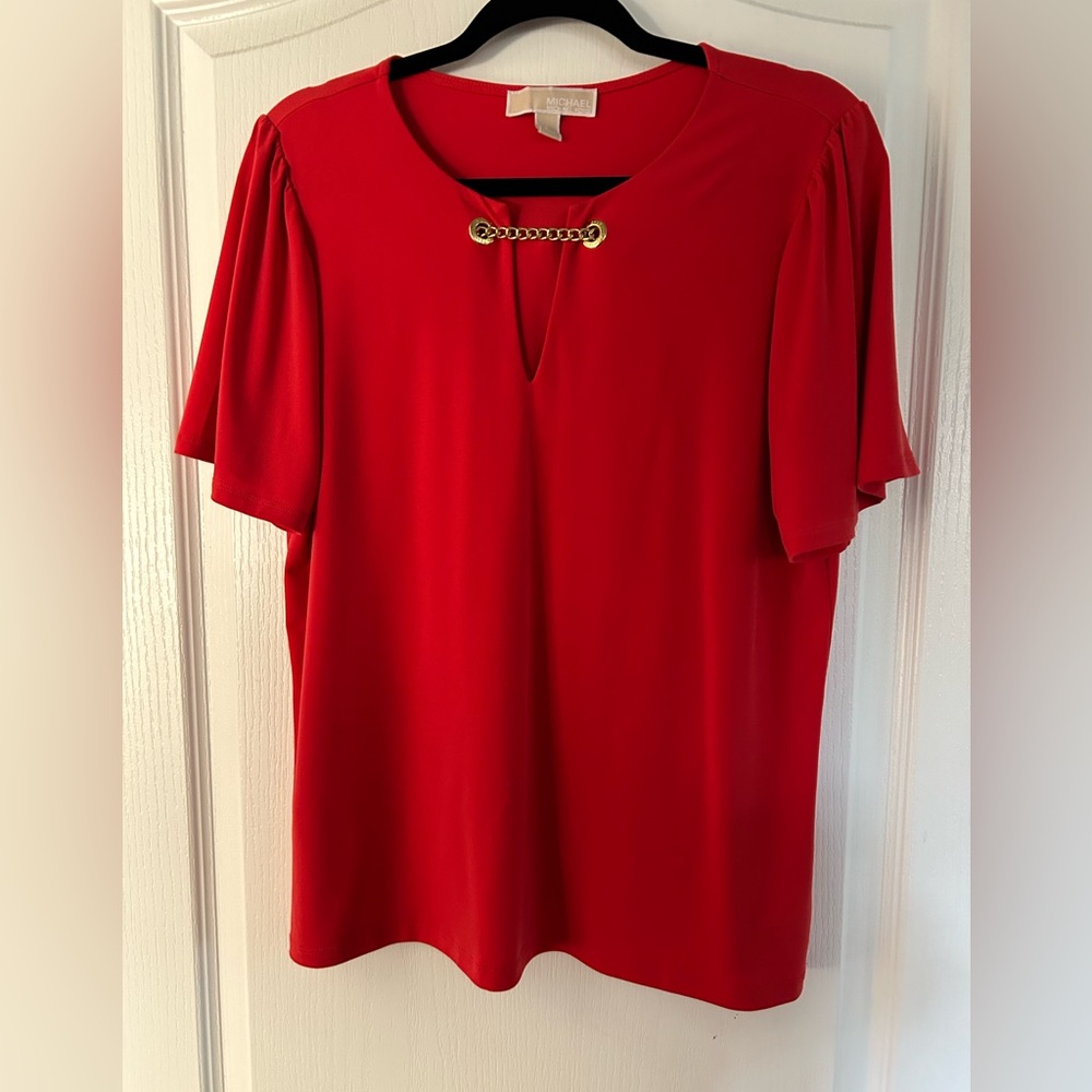 MICHAEL Michael KORS Red Top..Size Large